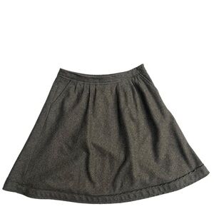 Banana Republic Wool Blend A Line Skirt in Charcoal Gray Size 0